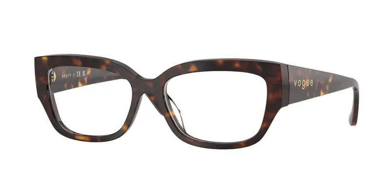 VOGUE EYEWEAR Donna VO5639U  W656 Montature da vista Acetato Marrone Trasparente Pillow Normale