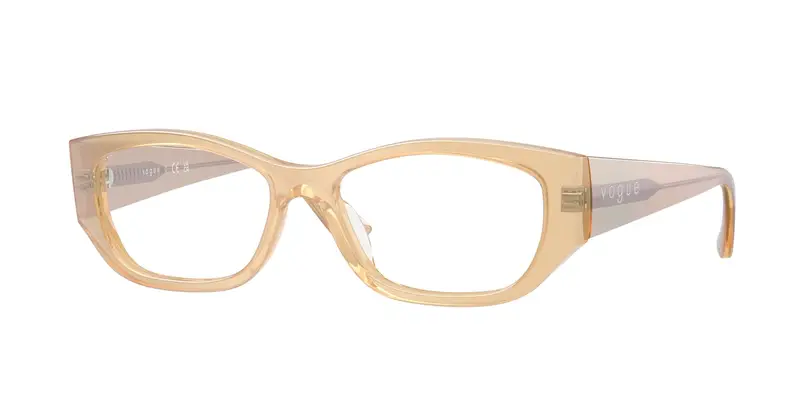 VOGUE EYEWEAR Donna VO5640U  3234 Montature da vista Acetato Marrone Trasparente Pillow Normale