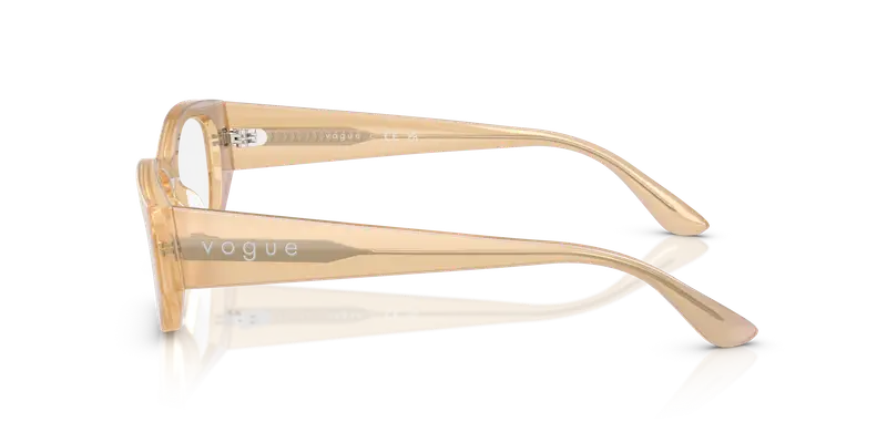 VOGUE EYEWEAR Donna VO5640U 3234 Montature da vista Acetato Marrone Trasparente Pillow Normale miniatura 3