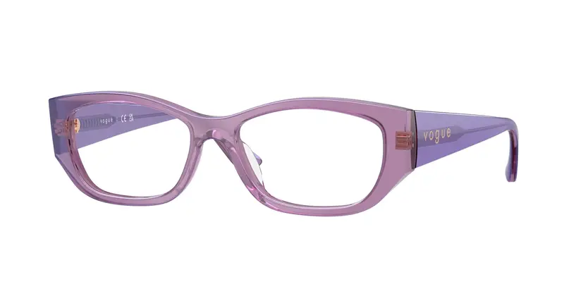 VOGUE EYEWEAR Donna VO5640U  3236 Montature da vista Acetato Viola Trasparente Pillow Normale