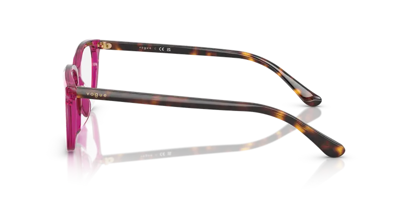 VOGUE EYEWEAR Donna VO5643D 3165 Montature da vista Acetato Viola Trasparente Pillow Normale miniatura 3