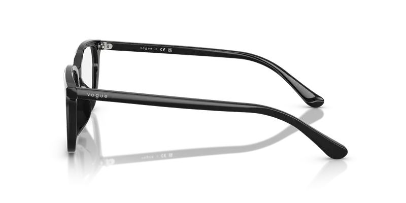 VOGUE EYEWEAR Donna VO5643D W44 Montature da vista Acetato Nero Trasparente Pillow Normale miniatura 3