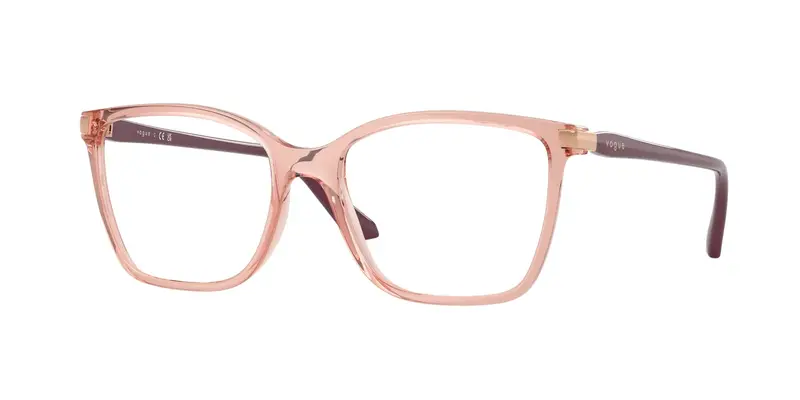 VOGUE EYEWEAR Donna VO5654  2864 Montature da vista Nylon Rosa Trasparente Squadrata Normale