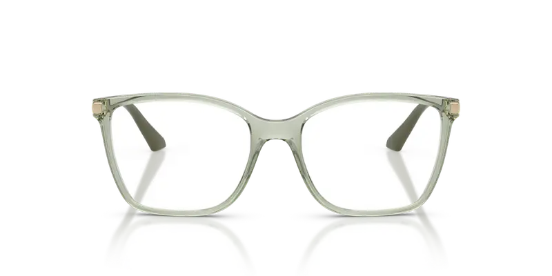 VOGUE EYEWEAR Donna VO5654 3022 Montature da vista Nylon Verde Trasparente Squadrata Normale miniatura 2