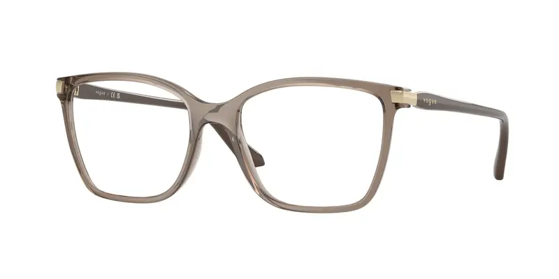 VOGUE EYEWEAR Donna VO5654  3156 Montature da vista Nylon Marrone Trasparente Squadrata Normale
