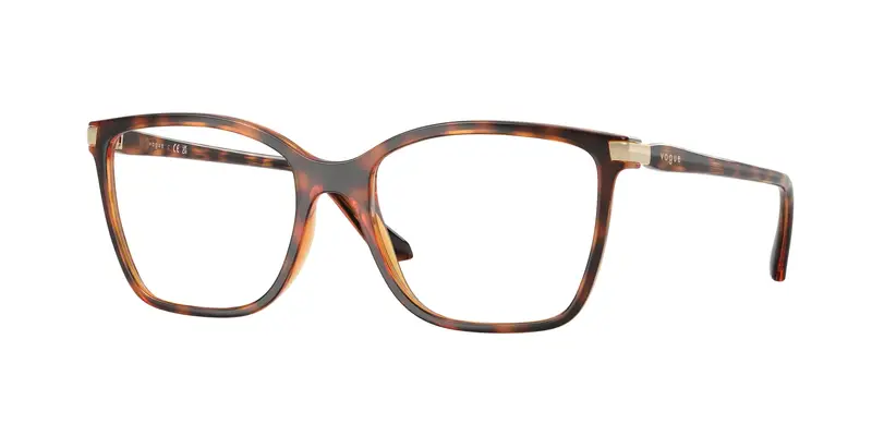 VOGUE EYEWEAR Donna VO5654  W656 Montature da vista Nylon Marrone Trasparente Squadrata Normale