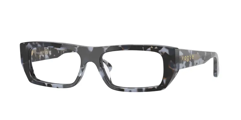 Donna VO5660U 3147 Montature da vista Acetato Blu Trasparente Squadrata Normale