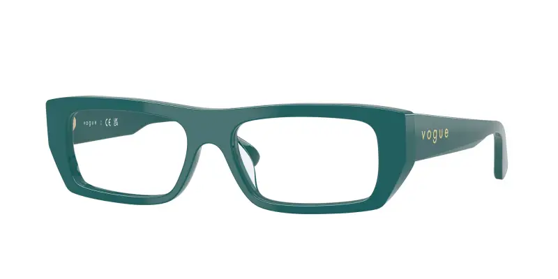 Donna VO5660U 3246 Montature da vista Acetato Verde Trasparente Squadrata Normale