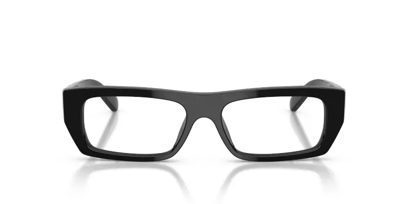 Donna VO5660U W44 Montature da vista Acetato Nero Trasparente Squadrata Normale miniatura 3