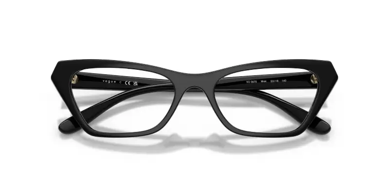 Donna VO5670 W44 Montature da vista Nylon Nero Trasparente Cat Eye Normale miniatura 2