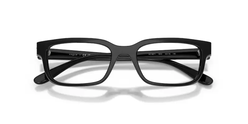 Donna VO5671 W44 Montature da vista Nylon Nero Trasparente Squadrata Normale miniatura 2