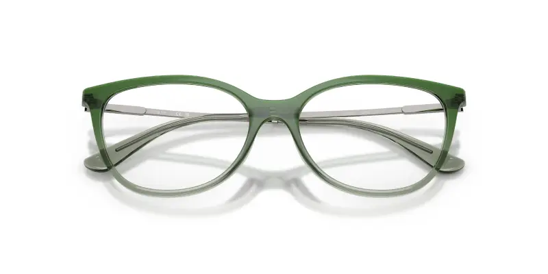 Donna VO5673 3259 Montature da vista Nylon Verde Trasparente Rotonda Normale miniatura 2