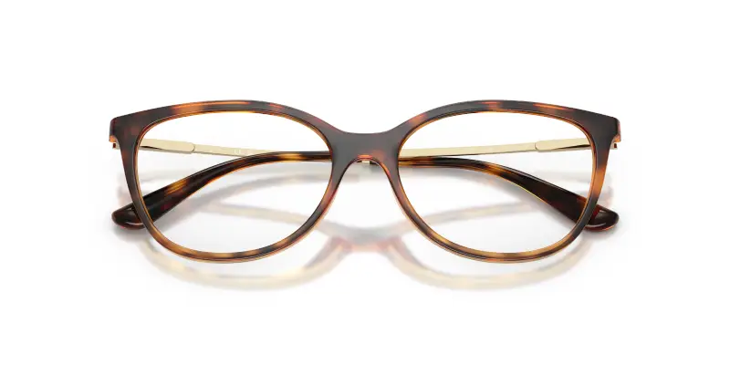 Donna VO5673 W656 Montature da vista Nylon Marrone Trasparente Rotonda Normale miniatura 2