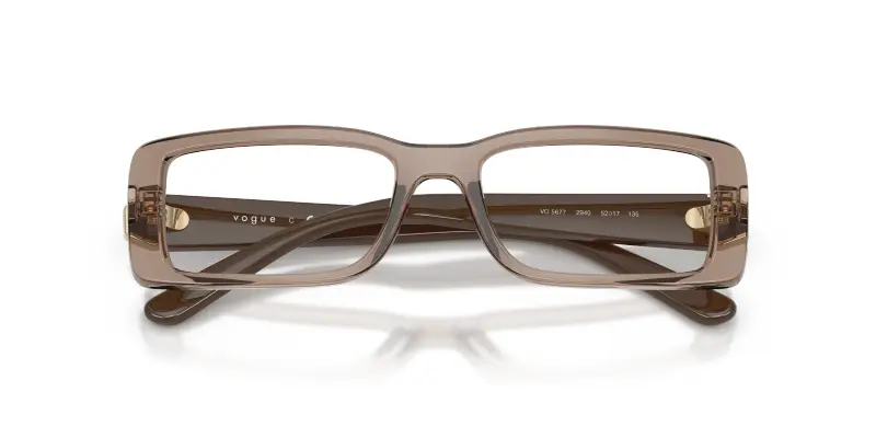 Donna VO5677 2940 Montature da vista Nylon Marrone Trasparente Squadrata Normale miniatura 2