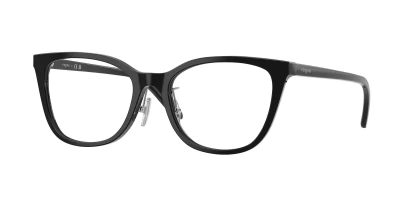 Donna VO5685D W44 Montature da vista Acetato Nero Trasparente Cat Eye Normale