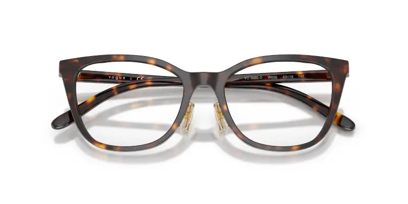 Donna VO5685D W656 Montature da vista Acetato Marrone Trasparente Cat Eye Normale miniatura 2