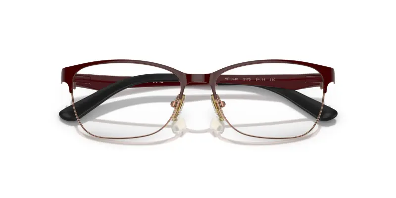 Donna VOGUE EYEWEAR VO3940 5170 Montature da vista Metallo Rosso Squadrata Normale miniatura 2