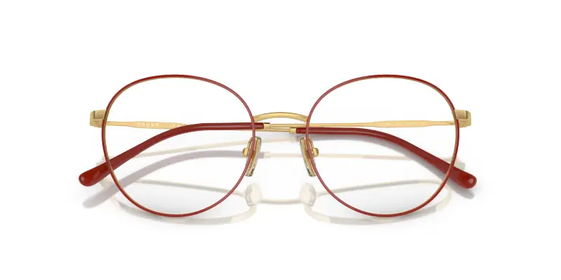Donna VOGUE EYEWEAR VO4280 280 Montature da vista Metallo Rosso Pantos Normale miniatura 2