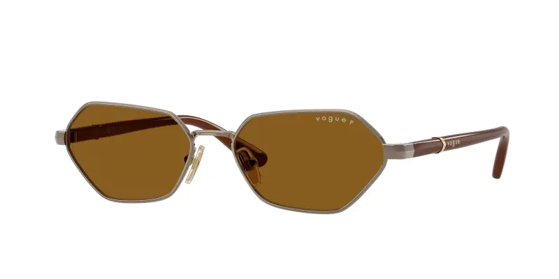 Donna VOGUE EYEWEAR VO4349S 513883 Occhiali da sole Metallo Marrone Marrone Farfalla Polarizzata