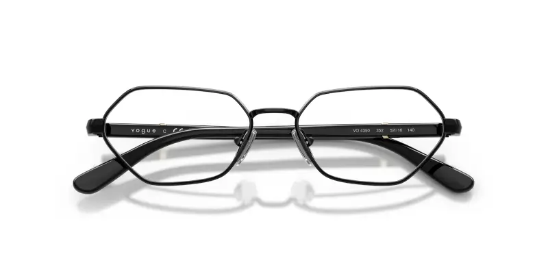 Donna VOGUE EYEWEAR VO4350 352 Montature da vista Metallo Nero Trasparente Farfalla Normale miniatura 2