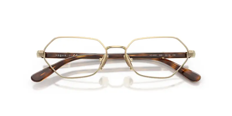 Donna VOGUE EYEWEAR VO4350 848 Montature da vista Metallo Oro Trasparente Farfalla Normale miniatura 2