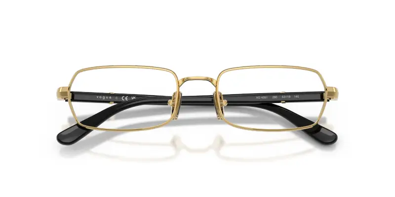 Donna VOGUE EYEWEAR VO4351 280 Montature da vista Metallo Oro Trasparente Geometrica Normale miniatura 2