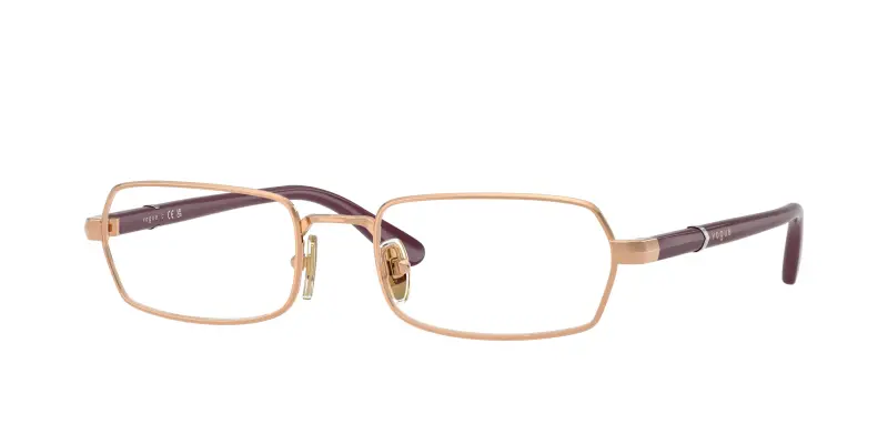 Donna VOGUE EYEWEAR VO4351 5152 Montature da vista Metallo Oro Trasparente Geometrica Normale