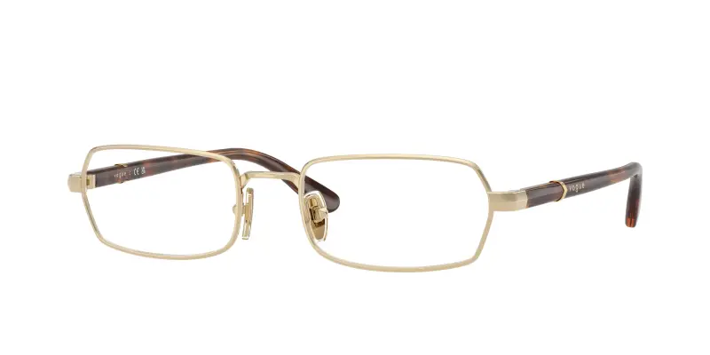 Donna VOGUE EYEWEAR VO4351 848 Montature da vista Metallo Oro Trasparente Geometrica Normale