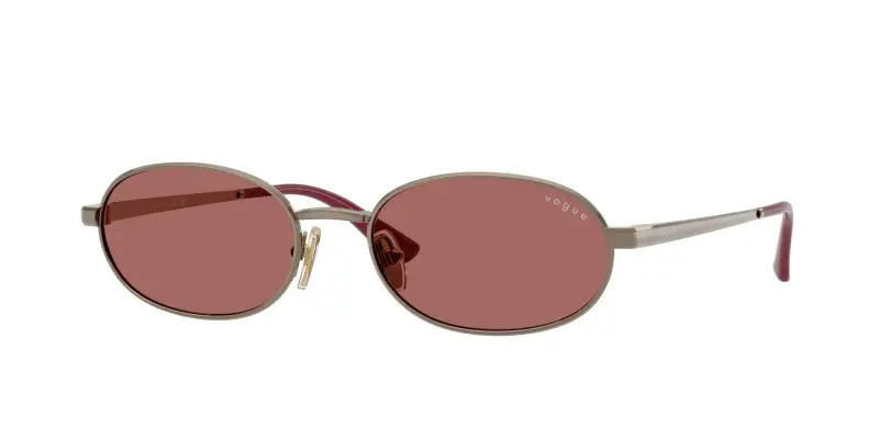 Donna VOGUE EYEWEAR VO4353S 513869 Occhiali da sole Metallo Marrone Viola Rotonda Normale
