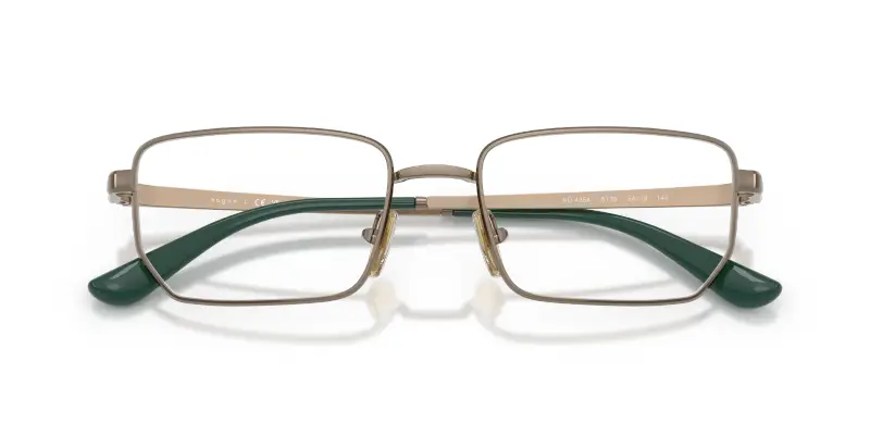 Donna VOGUE EYEWEAR VO4354 5138 Montature da vista Metallo Marrone Trasparente Geometrica Normale miniatura 2