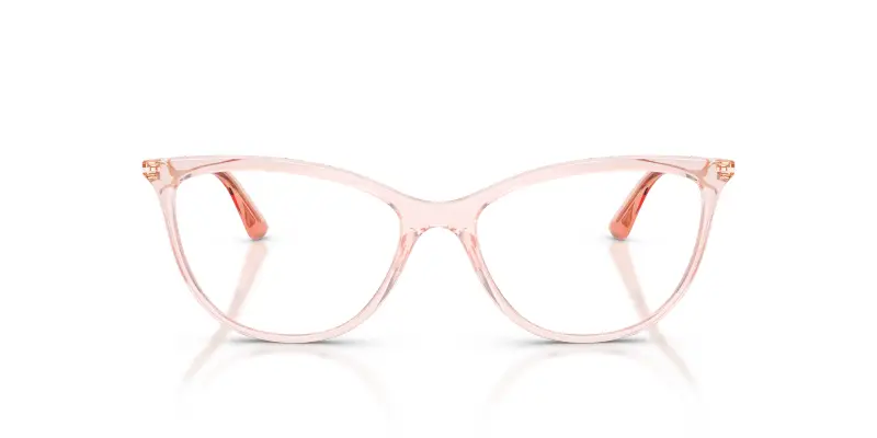 Donna VOGUE EYEWEAR VO5239 2939 Montature da vista Iniettato Rosa Trasparente Cat Eye Normale miniatura 3