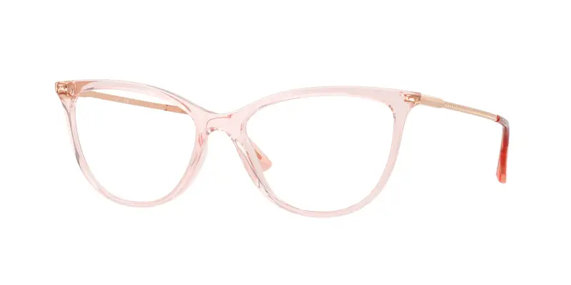 Donna VOGUE EYEWEAR VO5239 2939 Montature da vista Iniettato Rosa Trasparente Cat Eye Normale