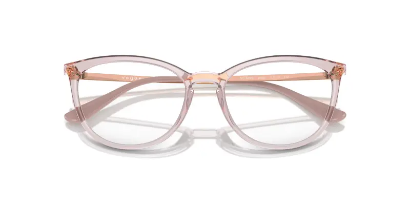 Donna VOGUE EYEWEAR VO5276 2942 Montature da vista Iniettato Rosa Cat Eye Normale miniatura 2