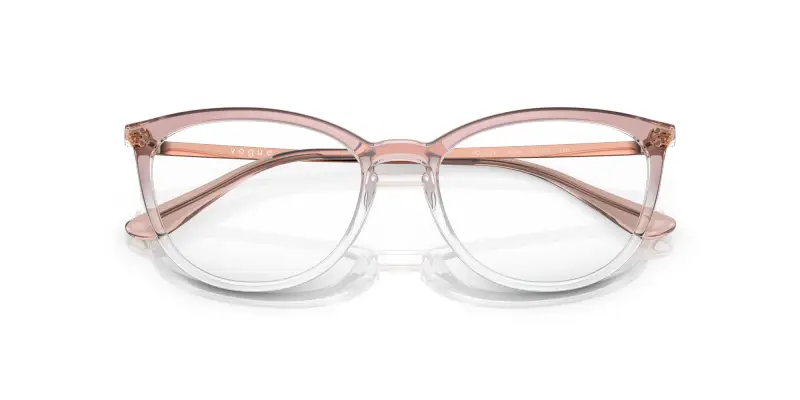 Donna VOGUE EYEWEAR VO5276 3034 Montature da vista Iniettato Rosa Cat Eye Normale miniatura 2