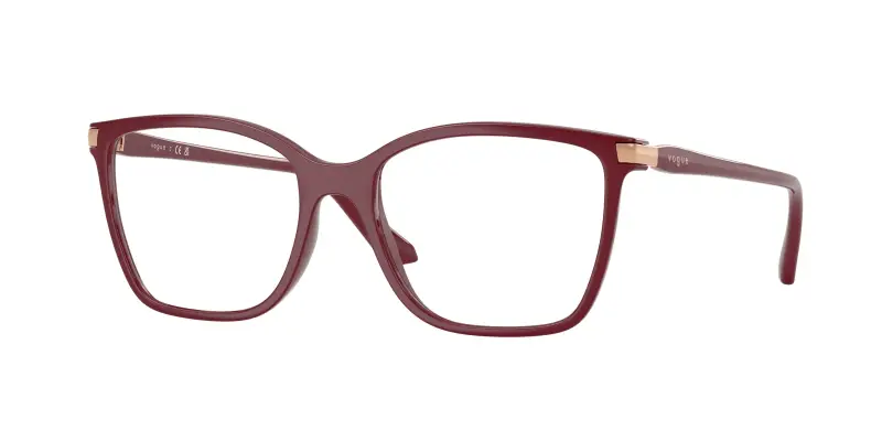 Donna VOGUE EYEWEAR VO5654 2875 Montature da vista Nylon Rosso Trasparente Squadrata Normale