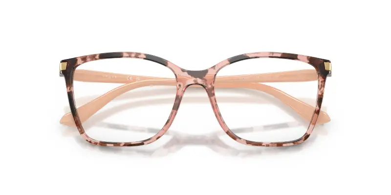 Donna VOGUE EYEWEAR VO5654 3199 Montature da vista Nylon Rosa Trasparente Squadrata Normale miniatura 2