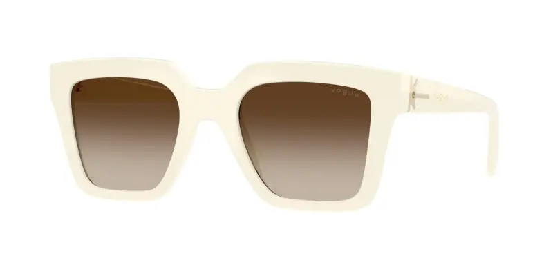 Donna VOGUE EYEWEAR VO5690S 316713 Occhiali da sole Nylon Bianco Marrone Squadrata Normale Sfumato