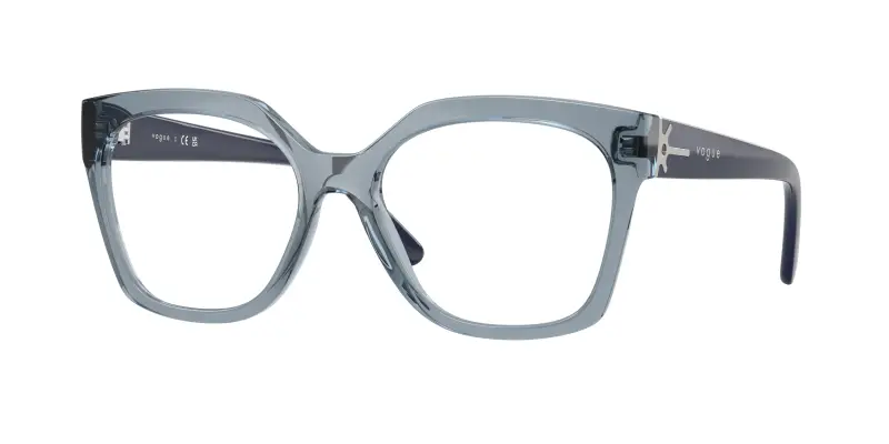 Donna VOGUE EYEWEAR VO5691 2966 Montature da vista Nylon Blu Trasparente Squadrata Normale