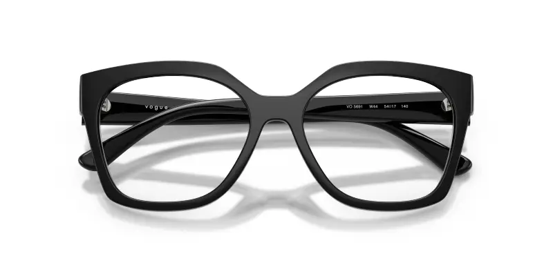 Donna VOGUE EYEWEAR VO5691 W44 Montature da vista Nylon Nero Trasparente Squadrata Normale miniatura 2