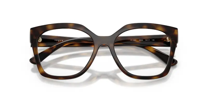 Donna VOGUE EYEWEAR VO5691 W656 Montature da vista Nylon Marrone Trasparente Squadrata Normale miniatura 2