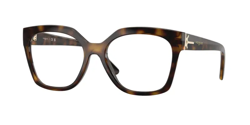 Donna VOGUE EYEWEAR VO5691 W656 Montature da vista Nylon Marrone Trasparente Squadrata Normale