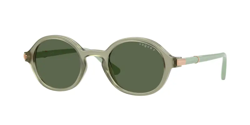 Donna VOGUE EYEWEAR VO5692S 32959A Occhiali da sole Nylon Verde Verde Rotonda Polarizzata