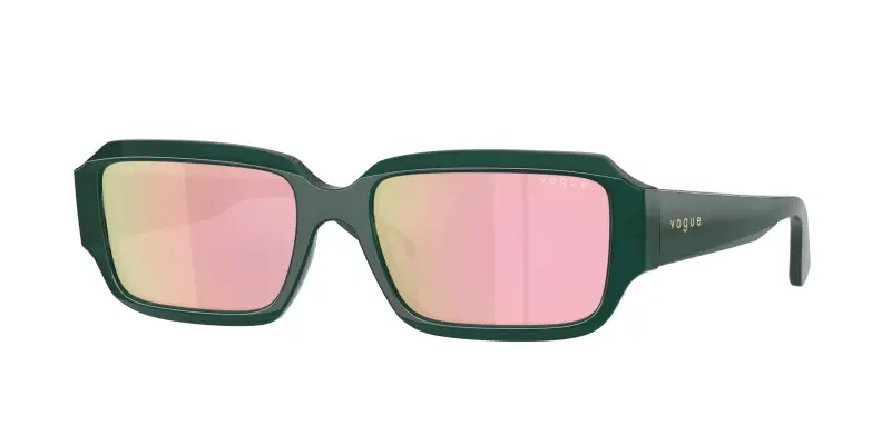 Donna VOGUE EYEWEAR VO5693SU 32824Z Occhiali da sole Acetato Verde Grigio Squadrata Specchiate