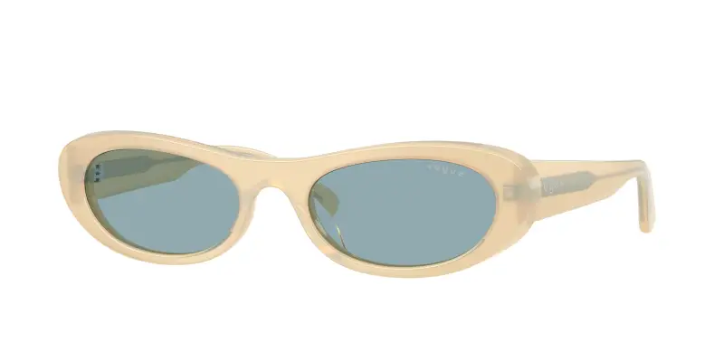 Donna VOGUE EYEWEAR VO5695SU 328080 Occhiali da sole Acetato Bianco Blu Rotonda Normale