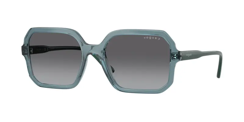Donna VOGUE EYEWEAR VO5696S 3285T3 Occhiali da sole Nylon Blu Grigio Squadrata Polarizzata Sfumato