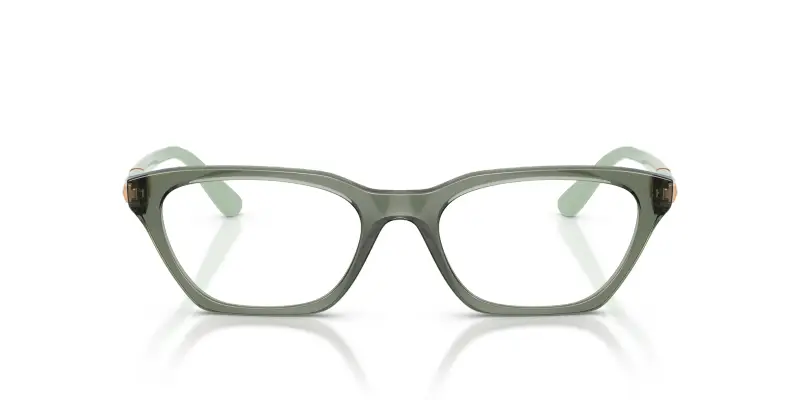 Donna VOGUE EYEWEAR VO5698 3086 Montature da vista Nylon Verde Trasparente Cat Eye Normale miniatura 3