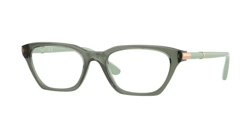 Donna VOGUE EYEWEAR VO5698 3086 Montature da vista Nylon Verde Trasparente Cat Eye Normale