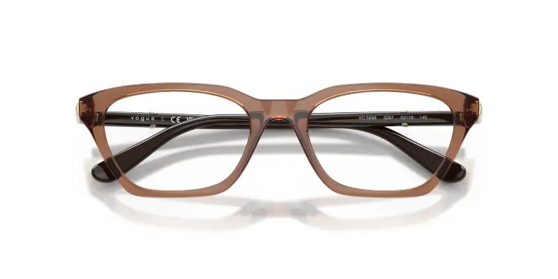 Donna VOGUE EYEWEAR VO5698 3297 Montature da vista Nylon Marrone Trasparente Cat Eye Normale miniatura 2