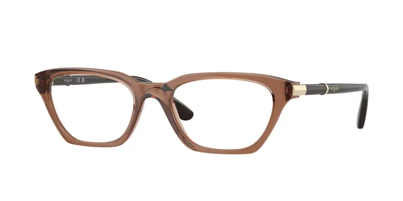 Donna VOGUE EYEWEAR VO5698 3297 Montature da vista Nylon Marrone Trasparente Cat Eye Normale