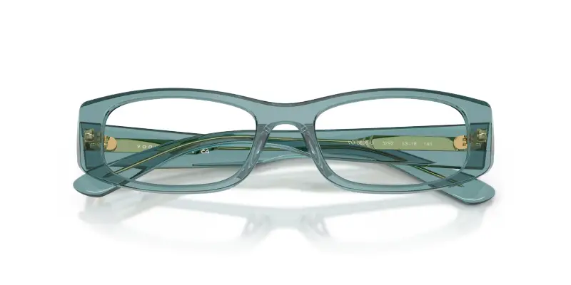 Donna VOGUE EYEWEAR VO5699U 3292 Montature da vista Acetato Blu Trasparente Pillow Normale miniatura 2